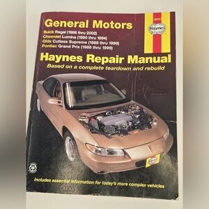 Haynes - General Motors Repair Manual For 1988 Thru 1999 #38010 Paperback Book